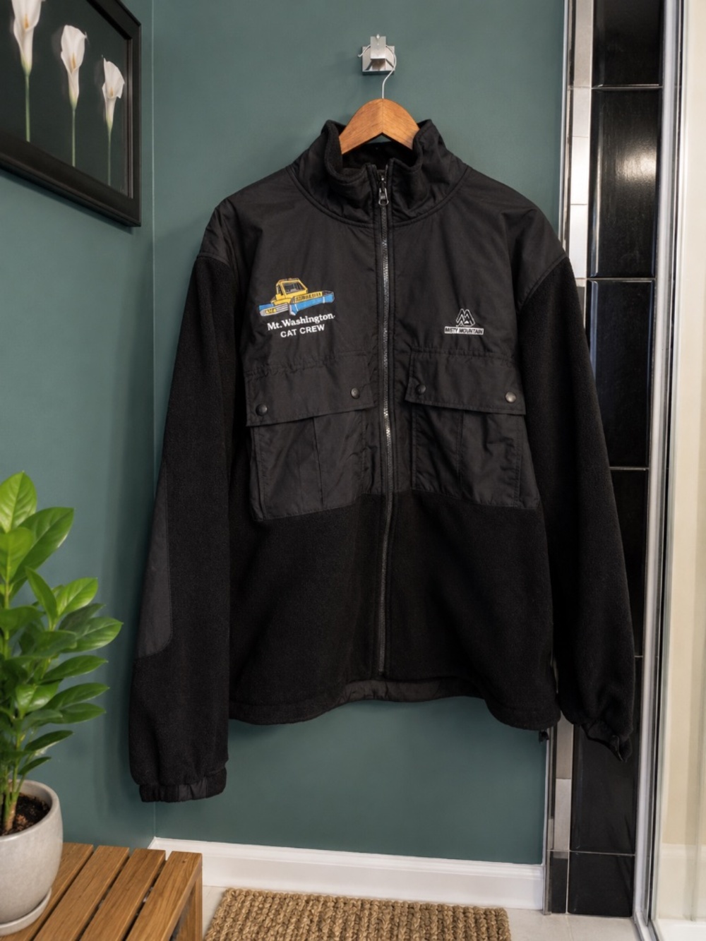 Misty Mountain Black Fleece Jacket- Men's-SZ XL